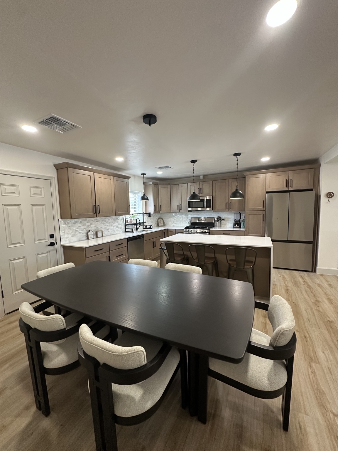 Dining and kitchen